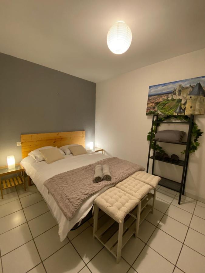 Au Pied De La Cite, T3 Au Calme Apartment Carcassonne Luaran gambar